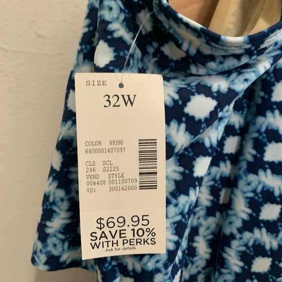 Catherine’s Tiered Tankini Top Size 32W New - Picture 3 of 7